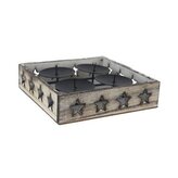 Adventní svícen s hvězdičkami D7416/2