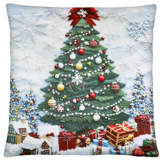 Vánoční polštář CHRISTMAS DAY motiv IV. 40x40 cm Mybesthome