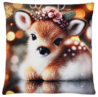 Vánoční polštář CHRISTMAS DEER motiv IV. 40x40 cm Mybesthome