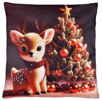 Vánoční polštář CHRISTMAS DEER motiv II. 40x40 cm Mybesthome