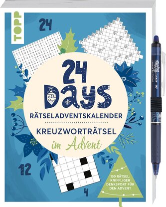 24 Days RÄTSELADVENTSKALENDER - Kreuzworträtsel im Advent