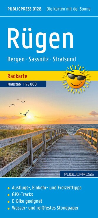 Rügen, Radkarte 1:75.000, Publicpress