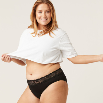 Menstruační kalhotky Modibodi Sensual Hi-Waist Bikini Light-Moderate (MODI4035) XL