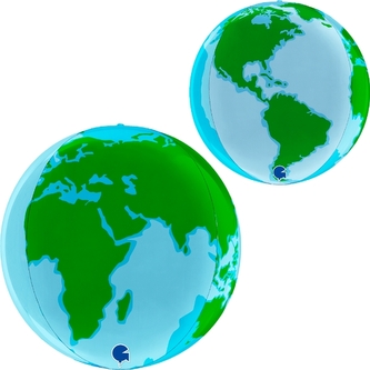 Fóliový balonek Zeměkoule Globe 4D 38 cm Fóliový balonek Zeměkoule Globe 4D 38 cm