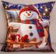 Vánoční polštář HAPPY SNOWMAN 40x40 cm Mybesthome