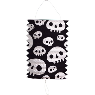 Papírový lampion s lebkami 16 x 22 cm Papírový lampion s lebkami 16 x 22 cm