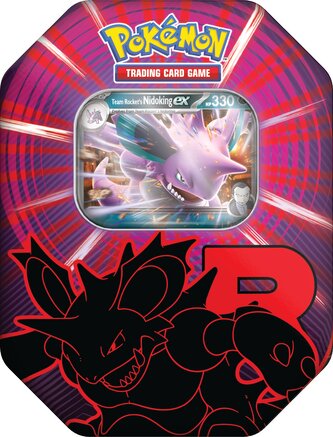 Pokémon TCG. Team Rocket Tin Nidoking ex