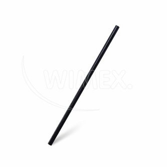 Slámka (bio-kompozit) černá Ø6mm x 21cm [200 ks]