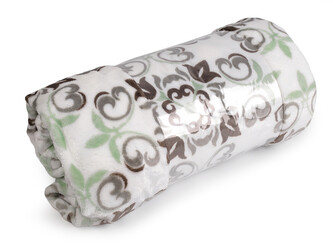 Deka fleece, prodloužená 160x240 cm - 1 ks - 3 bílá zelená Deka fleece, prodloužená 160x240 cm - 1 ks - 3 bílá zelená