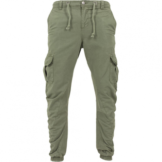 Kalhoty Urban Classics Cargo Jogging - olivové, M