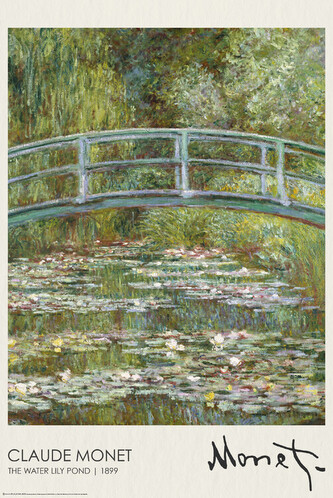 Plakát, Obraz - The Water Lily Pond (1899), 61 × 91.5 cm