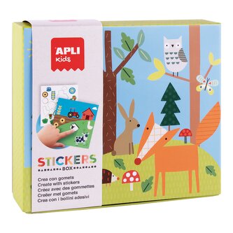 APLI edukační hra se samolepkami - Les, 3+