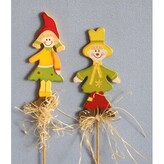 Dítě "podzim" na tyčce, 2 ks  7371-47