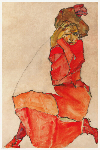 Plakát, Obraz - The Lady in Red, 61 × 91.5 cm