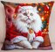 Vánoční polštář CHRISTMAS CAT I. 40x40 cm Mybesthome