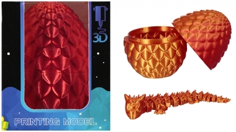 Zwierzęta Jaszczurka w jajku 3D MEGA CREATIVE 570785