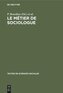 Le métier de sociologue