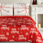 Vánoční mikrovláknové povlečení RED XMAS 1x 220x200 cm, 2x povlak 70x80 cm francouzské povlečení MyBestHome