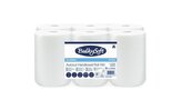 Papírové ručníky "Universal System", bílá, 2-vrstvé, průměr 15,5 cm, 6 rolí, BULKYSOFT 97784.E10
