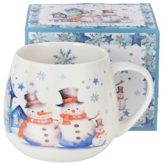 Porcelánový hrnek v dárkové krabičce Snowman 430 ml