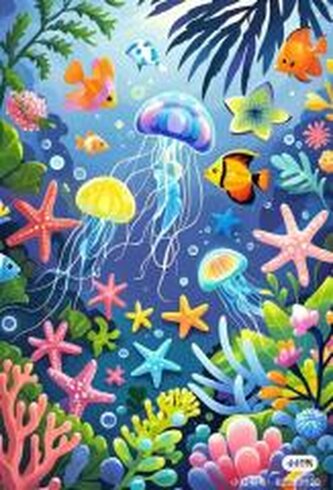 Malowanie po numerach 40x50cm Rafa koralowa Malowanie po numerach 40x50cm Rafa koralowa