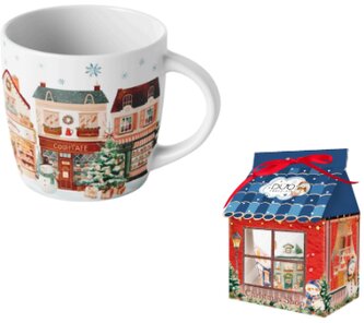 Porcelánový hrnek v dárkové krabičce Christmas City 2