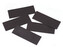 Magnetický štítek 4x10,8 cm - 14 ks - černá