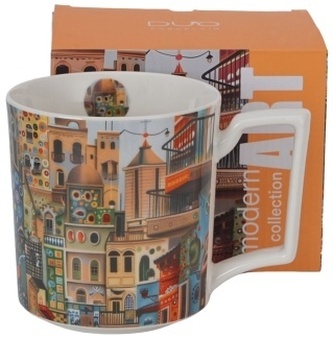 Porcelánový hrnek Modern Sweet City velký