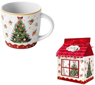 Porcelánový hrnek v dárkové krabičce Christmas Tree 3