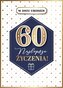 Karnet GM najlepsze zyczenia 60 niebieska złote rąby