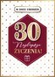 Karnet GM najlepsze zyczenia 30 czerwone złote rąby