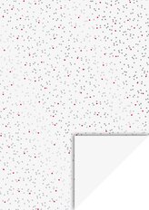 Bílý papír A4, 220g, puntíky stříbrné a neonové, 10 listů