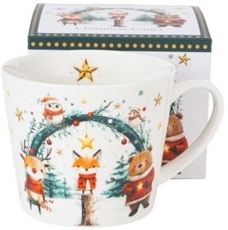 Porcelánový hrnek v dárkové krabičce Christmas Cuties 2 600 ml