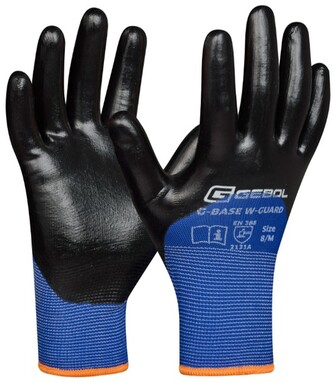GEBOL - G-Base W-Guard pracovní rukavice 3/4 máčené nitrilové - velikost 11 (blistr)