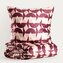 Pościel | CHERRY CHIC | welwetowa ze wzorem | 160x200 + 2*70x80 cm | 756092