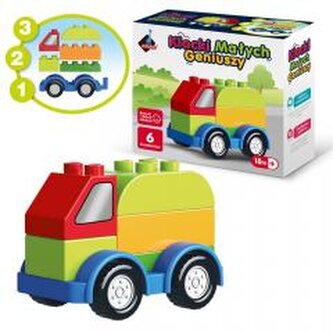 Klocki małych geniuszy Autko 6el