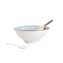 Zestaw do ramen | SALADO | w kwiatki z brązowym rantem | 21 cm | 727016