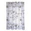 MSV sprchový závěs FLOWERS, motiv květin, bílý, 180 x 200 cm, polyester, s kroužky