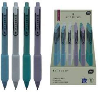 Długopis automat. Soft Academy niebieski (24szt)