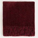 Koc | CHENILLE | szenilowy  burgundowy | 130x170cm | 749148
