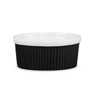 Naczynie do zapiekania czarne 2 szt. | TINEO | 9 cm | ALL 933749