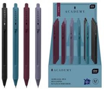 Długopis automat. Stripe Academy niebieski (24szt)