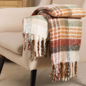 Koc MANPA  w jesiennych kolorach 130x170 cm Koc MANPA  w jesiennych kolorach 130x170 cm