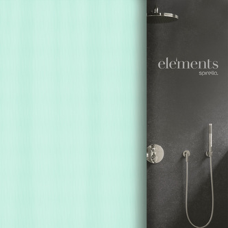 Elements by Spirella sprchový závěs MERA, nebesky modrý, 180 x 200 cm, polyester