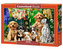 Puzzle 500 Puppies, Laundry and Bird Antics CASTOR
