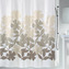Spirella sprchový závěs FLEURY, motiv květin, bílý, 180 x 200 cm, polyester