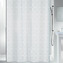 Spirella sprchový závěs FILIGRAN, motiv kruhy, bílý, 120 x 200 cm, polyester