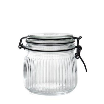 Pojemnik | RAVEN | ryflowany z klipsem S | 0,6 l | 891132