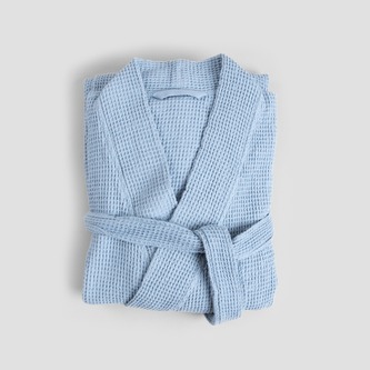 Szlafrok | VAFFEL | niebieski | S/M | 736988