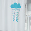 Spirella sprchový závěs CLOUD, motiv mrak, bílý, 180 x 200 cm, polyester